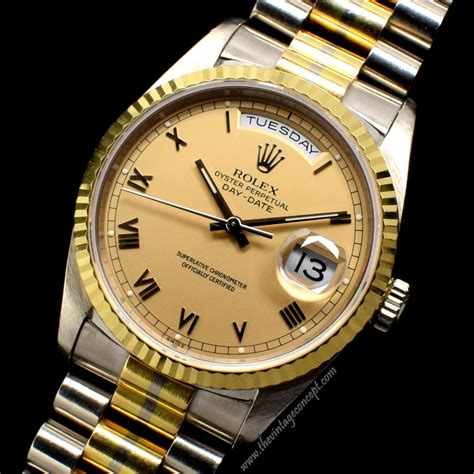 rolex 2 tone day date|Rolex Day-Date 42mm.